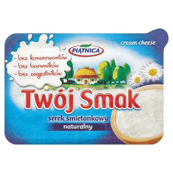 Piątnica Twój Smak Serek śmietankowy naturalny 200 g