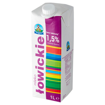 Łowicz Mleko łowickie bez laktozy UHT 1,5% 1 l