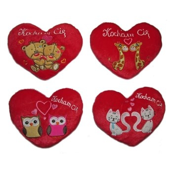 Sun-Day Zabawka pluszowa Serce 15 cm wzór S1617