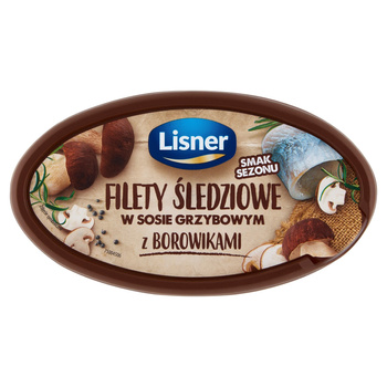 Lisner Smak Sezonu Filety śledziowe w sosie grzybowym z borowikami 280 g