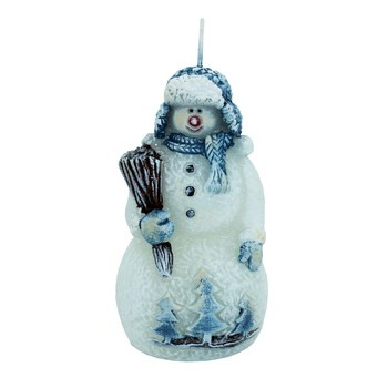 Świeczka figurka bożonarodzeniowa midi (bałwanek)