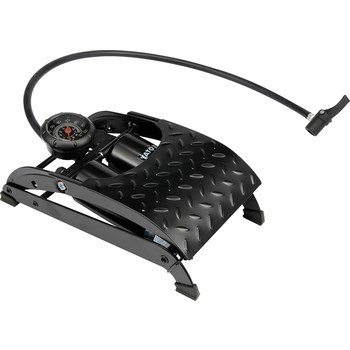 Pompka nożna dwutłokowa z manometrem