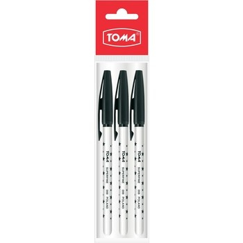 Długopis Superfine Gwiazdki czarny Toma