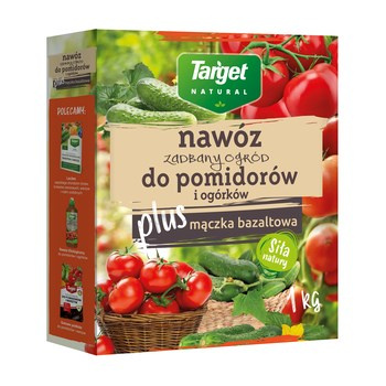 Nawóz do pomidorów i ogórków z mączką bazaltową zadbany ogród 1 kg Target