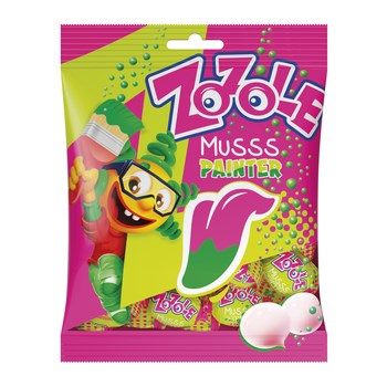 Zozole Musss Painter Cukierki barwiące język o smaku gumy balonowej 75 g