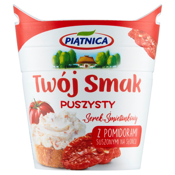 Piątnica Twój Smak Serek śmietankowy puszysty z pomidorami suszonymi na słońcu 150 g