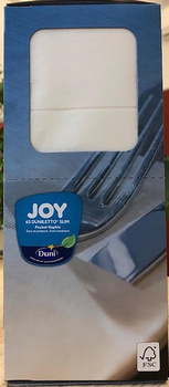 Duni Serwetki etui na sztućce 40X33 cm biały 65 szt.