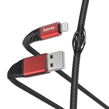 Kabel ładujący/data USB-A – Lightning Hama Extreme 1,5m Czarny