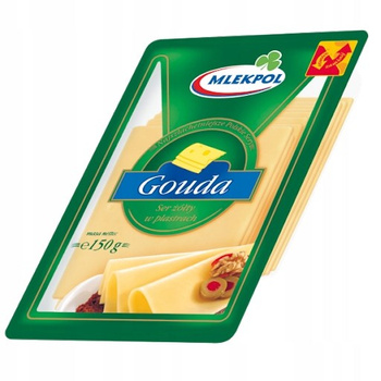 Mlekpol Ser Gouda w plastrach 150 g