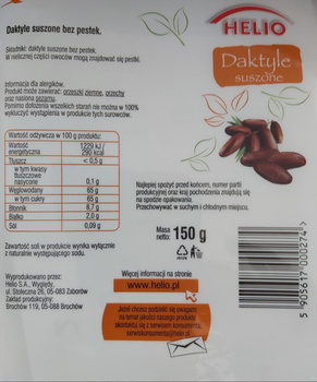 Helio Daktyle suszone 150 g