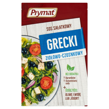 Prymat Sos sałatkowy grecki ziołowo-czosnkowy 9 g