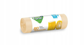Forte+ Worki na śmieci BIOkompostowalne 60l 20szt.