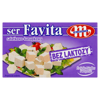 Mlekovita Favita Ser sałatkowo-kanapkowy bez laktozy 270 g