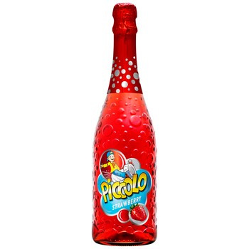 Piccolo Napój bezalkoholowy gazowany o smaku truskawkowym 750 ml