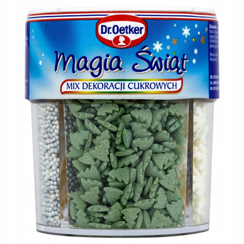 Dr. Oetker Magia świąt Mix dekoracji cukrowych 76 g