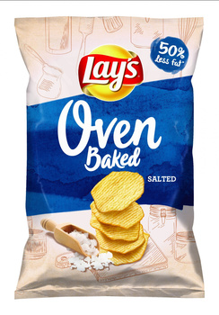 Lay's Oven Baked Pieczone formowane chipsy ziemniaczane solone 125 g