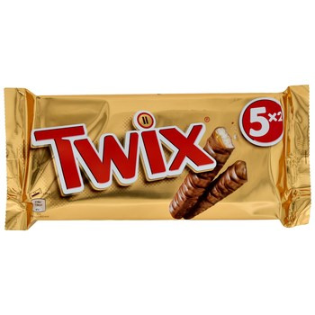Twix Ciasteczka oblane karmelem i mleczną czekoladą 250 g (5 x (2 x 25 g))