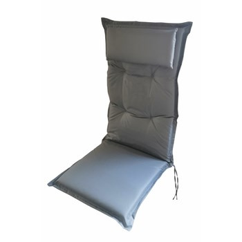 Poduszka wysokie oparcie z zagłówkiem szara