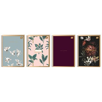 Kołozeszyt B5 100 # Satin Gold, INTERDRUK