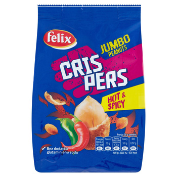 Felix Crispers Orzeszki ziemne smażone w skorupce o smaku paprykowym 125 g