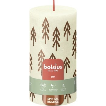 Świeca rustic z nadrukiem 130/68 mm