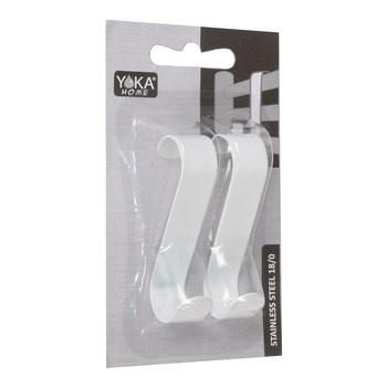 Wieszak stal nierdzewna biały