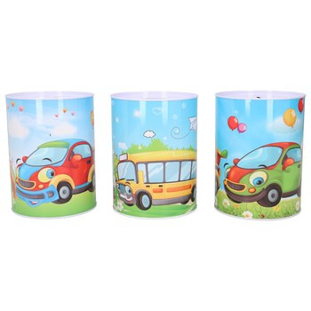 EM&EM Skarbonka metalowa 8 x12,5 cm mix