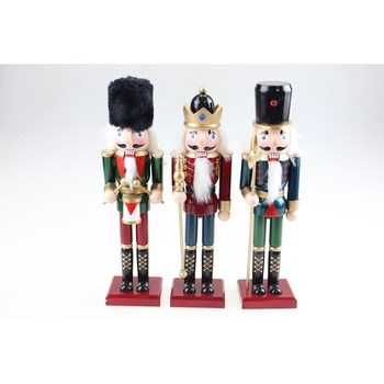 EM&EM  Dziadek do orzechów mix 3 wzorów 6x7x20cm