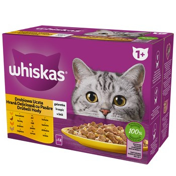 WHISKAS DROBIOWA UCZTA 12X85G
