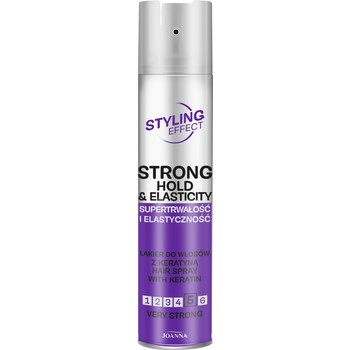 Joanna Styling Effect Very Strong Lakier do włosów z keratyną 250 ml