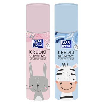 Kredki Ołówkowe w tubie Oxford Kids 12 Kolorów