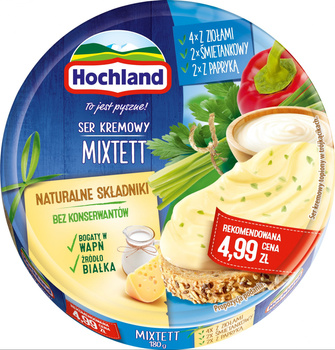 Hochland Ser kremowy mixtett w trójkącikach 180 g