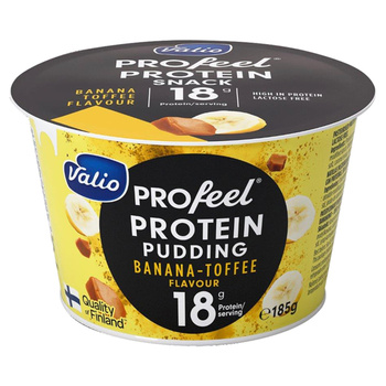 Valio Pasteryzowany pudding proteinowy bez laktozy o smaku banan / tofi 185g