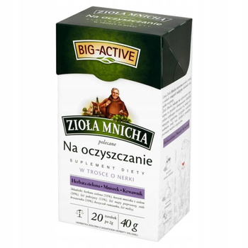 Big-Active Zioła Mnicha Na oczyszczanie Suplement diety Herbatka ziołowa 40 g (20 torebek)