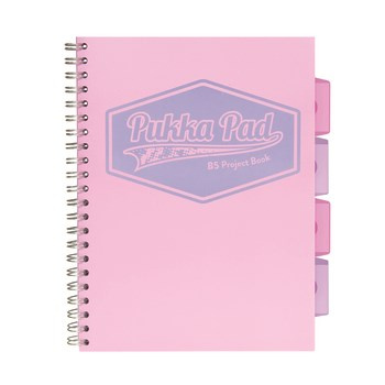 Pukka Pad kołozeszyt Pastel różowy B5 100 kartek w kratkę