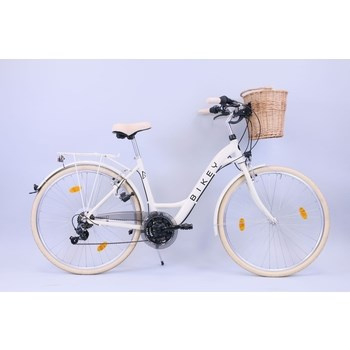 Rower Miejski BIKEY 28" z koszem wiklinowym