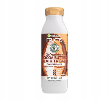Garnier Fructis Cocoa Butter Hair Food wygładzająca odżywka do włosów puszących się i niesfornych 350ml