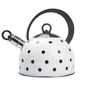 Czajnik nierdzewny 2,5l. Czarne Kropki