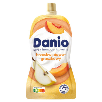 Danio Serek homogenizowany brzoskwiniowo-gruszkowy 120 g