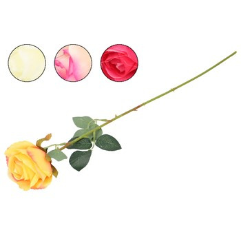 EM&EM Kwiat sztuczny róża 55 cm mix