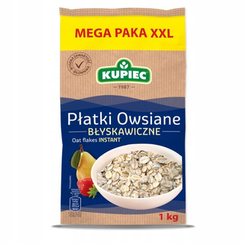 Kupiec Płatki owsiane błyskawiczne 1kg