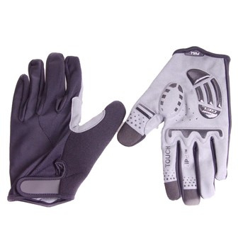 Rękawice rowerowe full L/Xl czarno szare