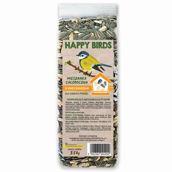 Mieszanka całoroczna dla dzikich ptaków ze słonecznikiem Happy Birds