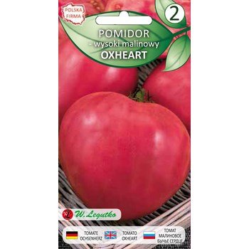 Pomidor gruntowy wysoki Oxheart (Bawole Serce)  0,1g  Seria bazowa Legutko