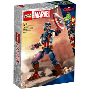 LEGO 76258 Super Heroes Figurka Kapitana Ameryki do zbudowania