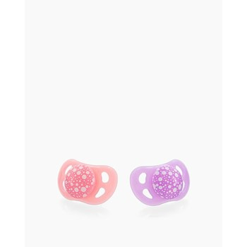 Twistshake 2x Smoczek 0-6m Pastelowy Różowy i Pastelowy Fioletowy