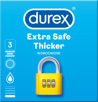 Durex Extra Safe Thicker Prezerwatywy 3szt