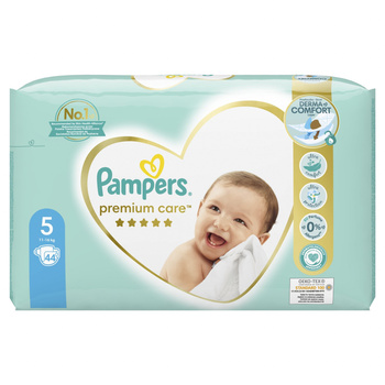 Pampers Premium Care, Rozmiar 5, 44 pieluszki, 11kg-16kg