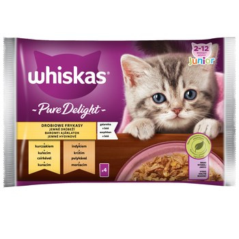 WHISKAS PD.JUNIOR DRÓB.4X85G