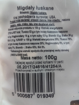 Migdały łuskane Bakal 100g